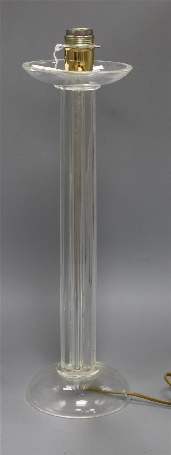 A Murano glass lamp height 54.5cm